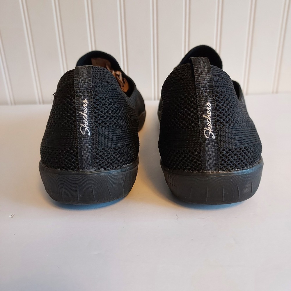 Skechers Women's Black Slip On Memory Foam Air Cooled Sneakers Size 11 - Picture 4 of 10
